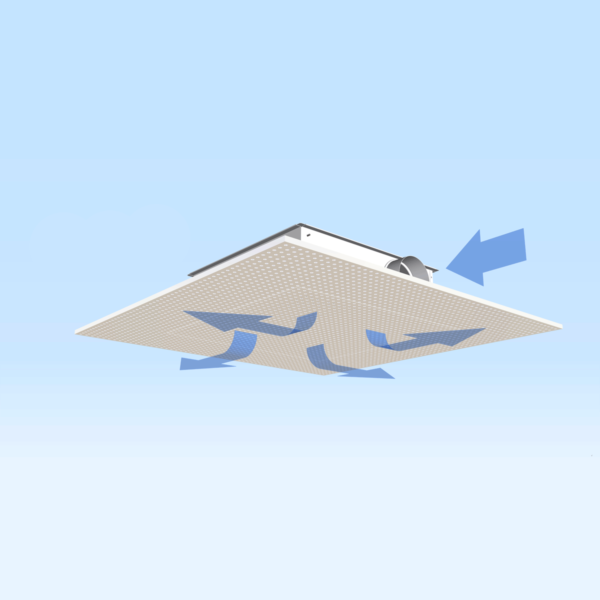 DSA / MSA - Diffuseur invisible pour plafond perforé en plâtre ou en métal