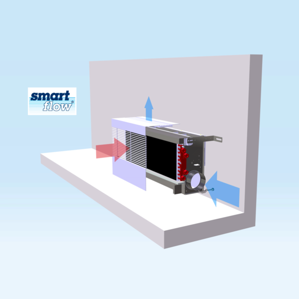 HFVsf - Éjecto-convecteur en allège non carrossé pour installation sous habillage architectural, volume d’air neuf variable, basse consommation, diffusion en "mélange et déplacement" – Image 2