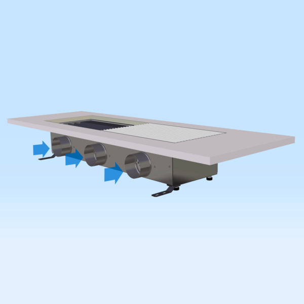 LDU-W - Diffuseur de sol grand débit d’air, haute induction – Image 2