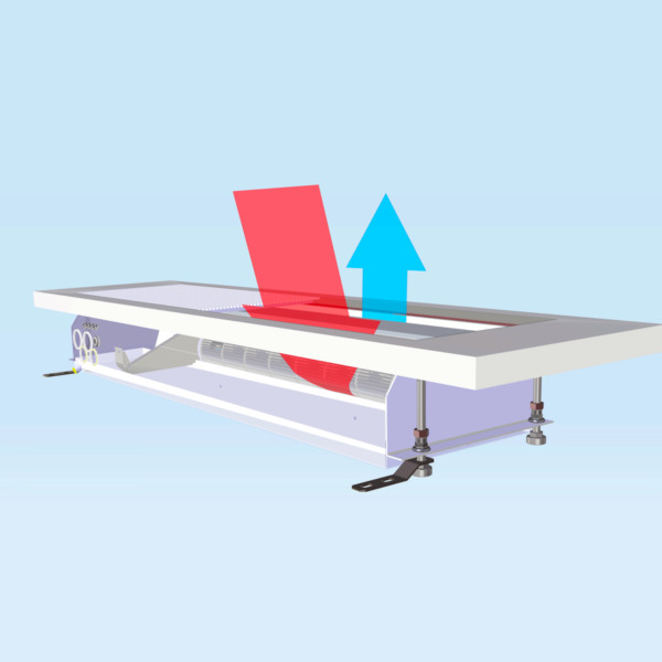 VKB - Ventilo-convecteur encastrable en faux plancher, très basse consommation d’énergie, bouclier thermique, diffusion en "mélange et déplacement" – Image 4