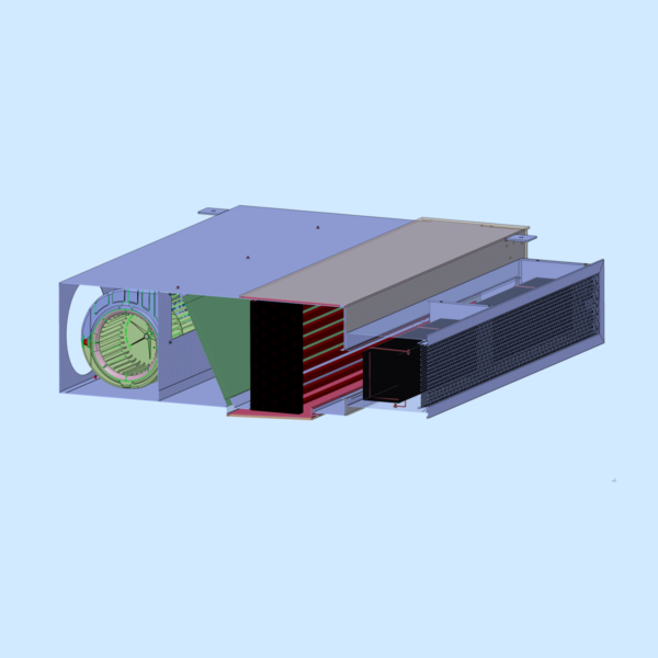 VKE - Ventilo-convecteur gainable non carrossé encastrable en faux plafond, très basse consommation d’énergie – Image 3